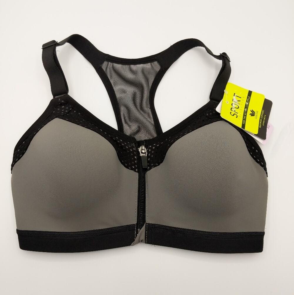 Wacoal Zipper-Front Sports Bra - Size 30D - NWT